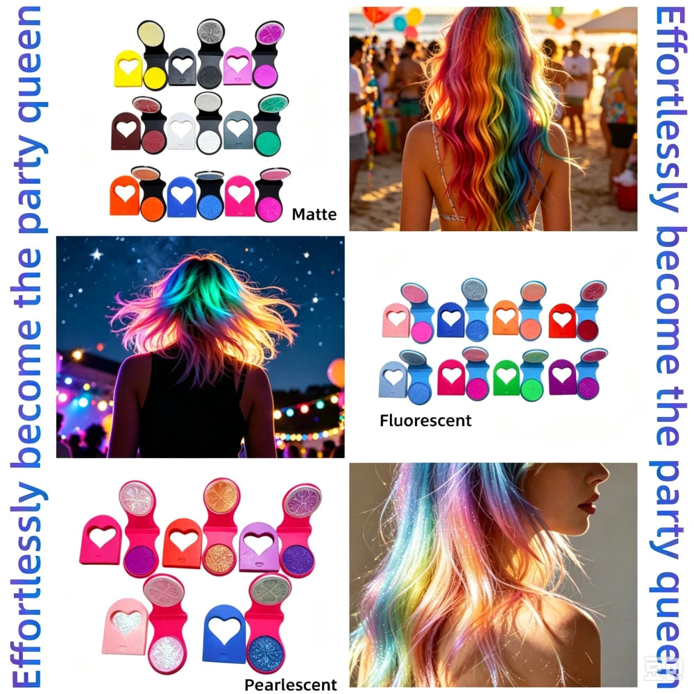 Pearlescent Hair Chalk Set
