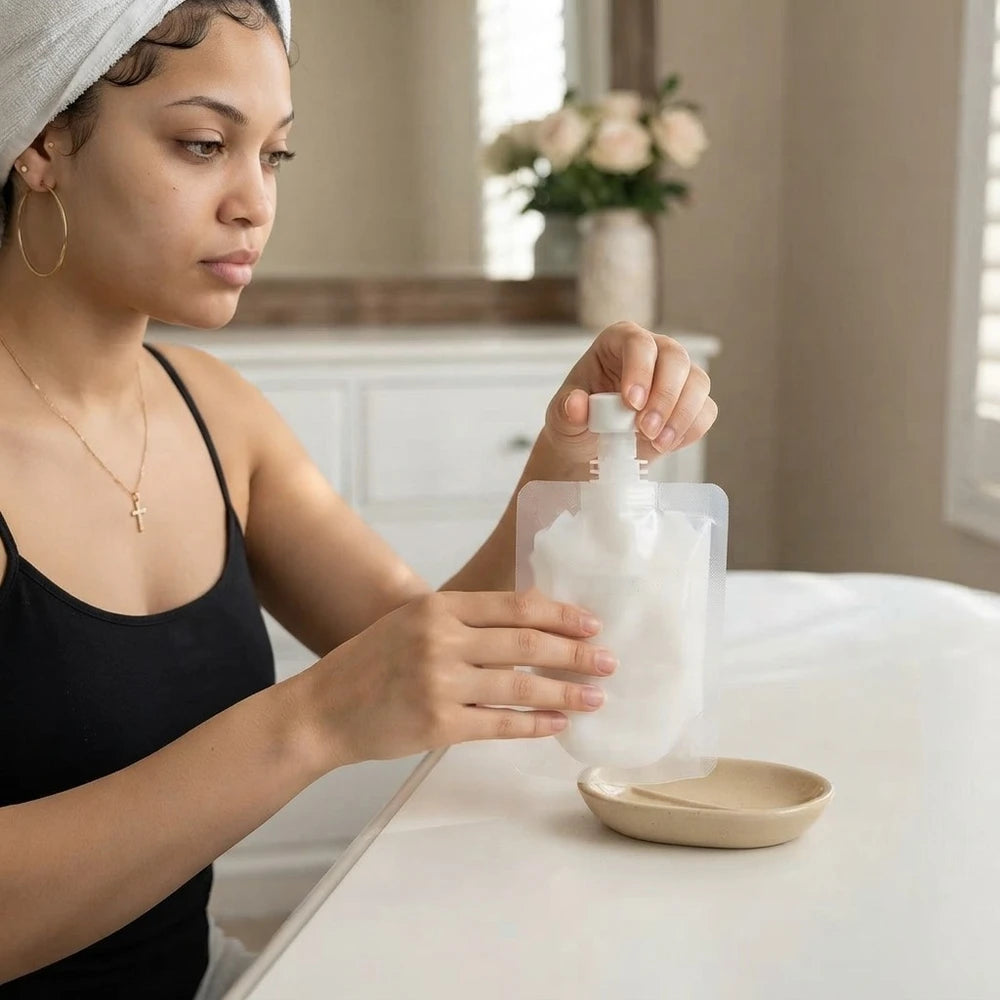 Refillable Travel Lotion and Shampoo Bottles